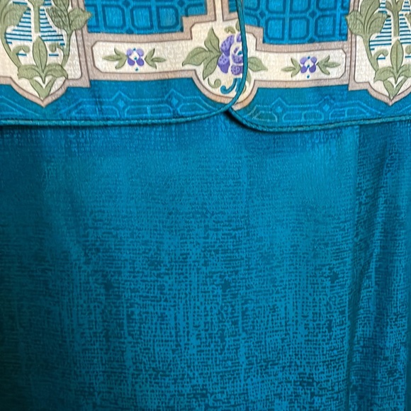 ADRIANNA PAPELL TEAL SILK SKIRT AND JACKET SET SIZE 8 - Picture 4 of 12
